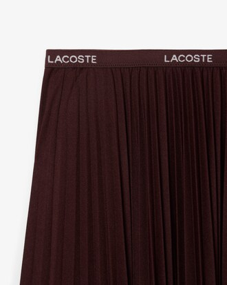 Langer Faltenrock mit elastischem Bund