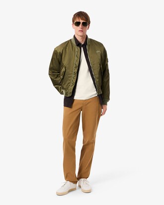 T-Shirt mit gestreiftem Ausschnitt, hergestellt in Frankreich