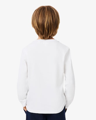 T-Shirt aus Baumwolle mit langen Ärmeln