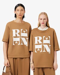 T-Shirt Runway aus grafischer Seide