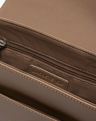 Klassische Herren-Schultertasche mit Klappverschluss