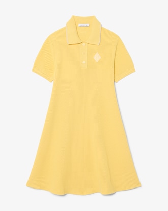 Polokleid aus Baumwolle mit Badge-Akzent