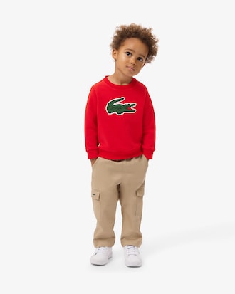 Sweatshirt aus Fleece mit Print