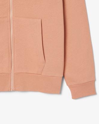 Hoodie aus Fleece mit Reißverschluss