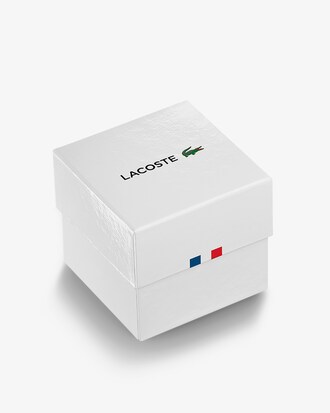 LACOSTE 12.12 GO Dreizeigeruhr aus zartrosafarbenem Silikon
