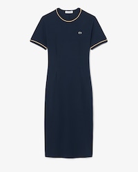 T-Shirt-Kleid mit Kontrasteinfassung aus Jersey