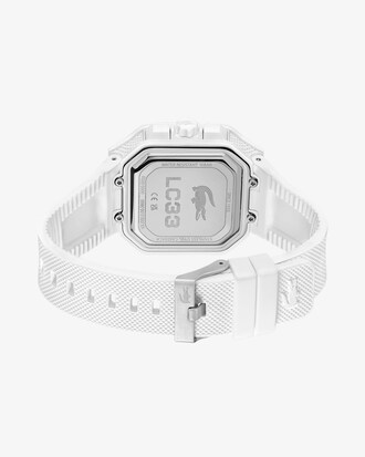 Quadratische Analog- und Digitaluhr LC33 aus Silikon
