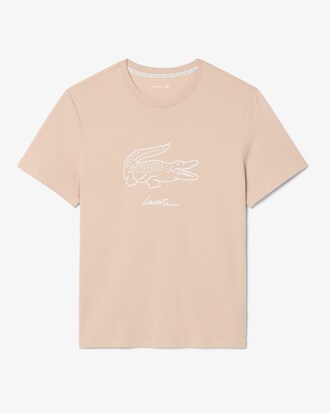 Loungewear-T-Shirt aus Baumwolle mit Print