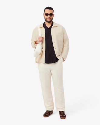 Overshirt aus Leinenmischung