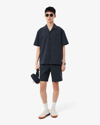 Shorts aus Baumwoll-Seersucker