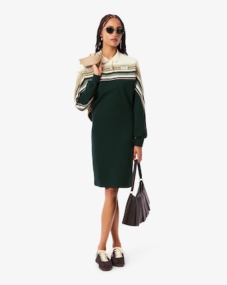 Französisches Slim Fit-Kleid aus Piqué