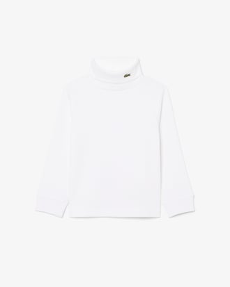 T-Shirt aus Baumwolle mit Rollkragen