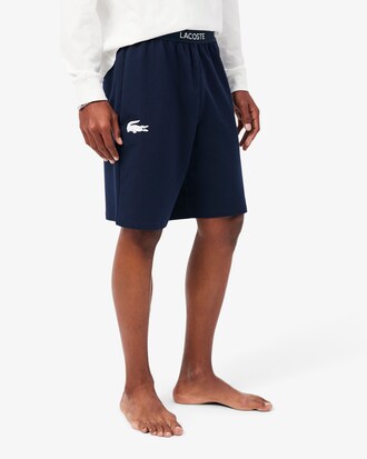 Straight Fit-Pyjamashorts aus Fleece