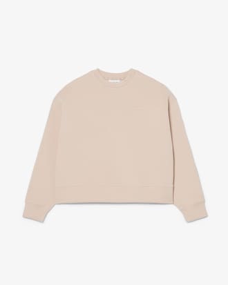 &Uuml;bergro&szlig;es Sweatshirt aus doppelseitigem Jersey