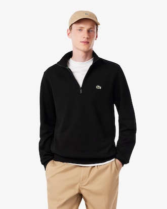 Fleece-Sweatshirt mit Reißverschluss und hohem Kragen