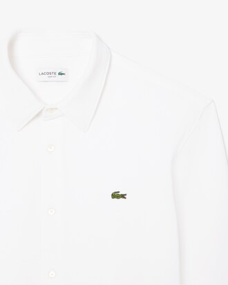 Slim Fit-Hemd aus Baumwollpiqué