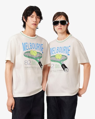 Runway T-Shirt mit Tennis-Druck