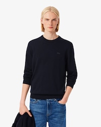 Pullover aus Merinowolle mit Rundhalsausschnitt