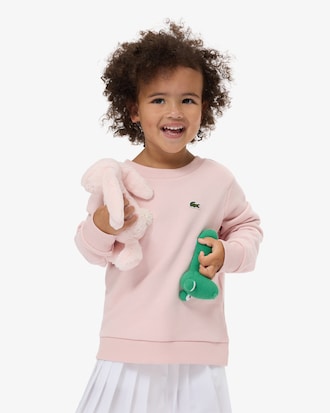 Sweatshirt aus Fleece mit Rundhalsausschnitt