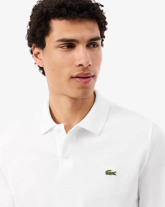Slim Fit-Polohemd L.12.12 mit langen &Auml;rmeln