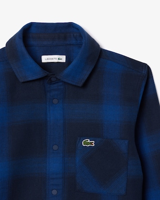 Kariertes Overshirt aus Flanell