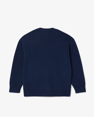 Cardigan aus Baumwolle und Wolle mit V-Ausschnitt