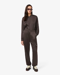 Übergroße Jogginghose aus Satin