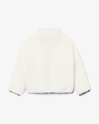 Unisex-Jacke aus Sherpa-Fleece mit Colorblock-Design