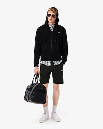 Shorts aus Fleece mit Colorblock-Design