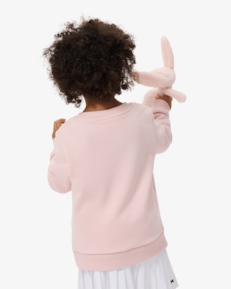 Sweatshirt aus Fleece mit Rundhalsausschnitt
