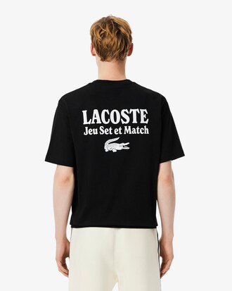 Loose Fit-T-Shirt aus schwerem Jersey mit Print