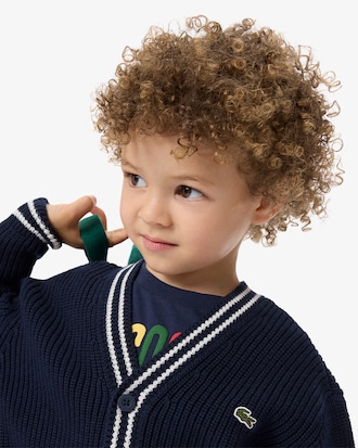 Unisex-Cardigan aus Baumwolle und Wolle