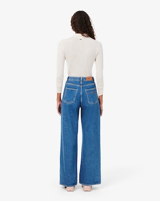 Wide Fit-Jeans mit hoher Taille