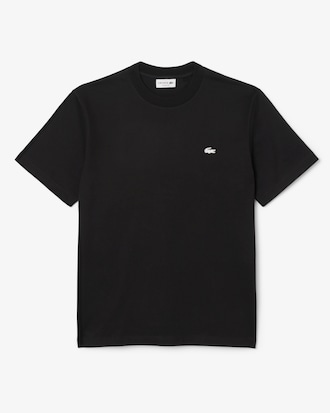T-Shirt aus Baumwolle mit Strass und Krokodil