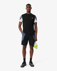 Wasserabweisende Sportshorts mit Colorblock-Design