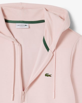Hoodie aus Fleece mit Rei&szlig;verschluss