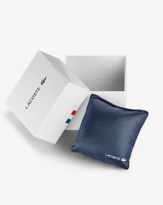 LACOSTE 12.12 GO Dreizeigeruhr aus zartrosafarbenem Silikon
