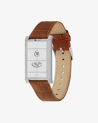 Uhr Fashion Show mit Lederarmband