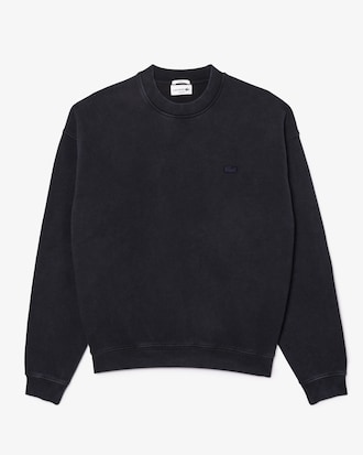 Loose Fit-Sweatshirt aus Fleece mit verwaschenem Effekt
