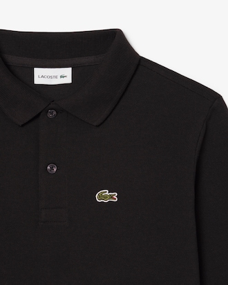 Polohemd aus Petit Piqué mit langen Ärmeln