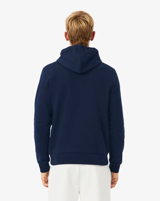 Hoodie aus Fleece mit Colorblock-Design