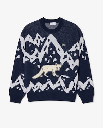 Pullover Archive Edition aus Jacquard mit hohem Kragen