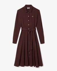 Polokleid aus Petit Piqué mit Gürtel