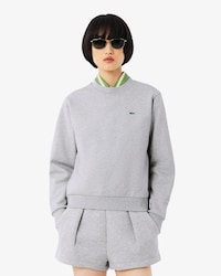 Relaxed Fit-Sweatshirt aus Fleece mit Rundhalsausschnitt