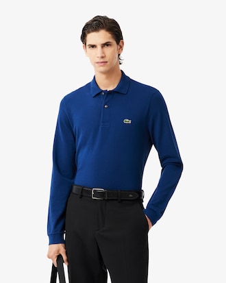 Classic Fit-Polohemd L.12.12 mit langen Ärmeln