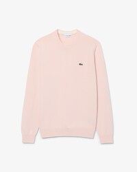 Einfarbiger Pullover aus Baumwolle mit Rundhalsausschnitt