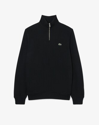 Sweatshirt aus Interlock mit hohem Kragen und Rei&szlig;verschluss