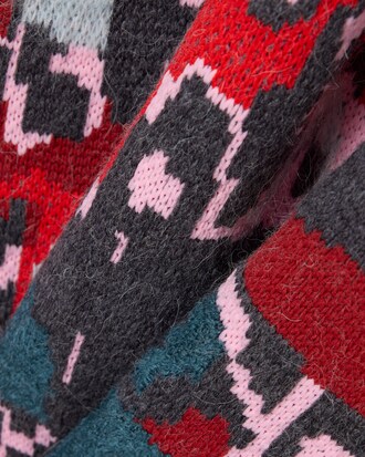 Runway Jacquard-Pullover aus Wollmischgewebe