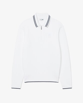 Tennis-Sweatshirt Heritage mit Polokragen und Rei&szlig;verschluss