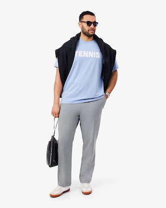 Regular Fit-Chinohose aus Wollflanell